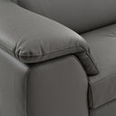 Viola - Italian Contemporary Blue-Grey Leather Right Facing Sectional Sofa