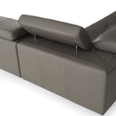 Viola - Italian Contemporary Grey Leather Left Facing Sectional Sofa