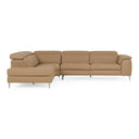 Viola - Italian Contemporary Deserto Leather Right Facing Sectional Sofa