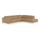 Viola - Italian Contemporary Deserto Leather Right Facing Sectional Sofa