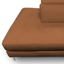 Viola - Italian Contemporary Cognac Leather Right Facing Sectional Sofa