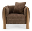 Voight - Contemporary Brown Fabric Sofa