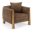 Voight - Contemporary Brown Fabric Sofa