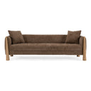 Voight - Contemporary Brown Fabric Sofa
