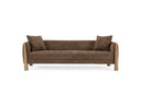 Voight - Contemporary Brown Fabric Sofa