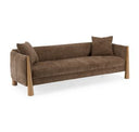 Voight - Contemporary Brown Fabric Accent Chair