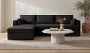 Burrow Sleeper Sectional With Storage Chaise Black Left