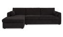 Burrow Sleeper Sectional With Storage Chaise Black Left