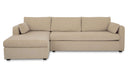 Burrow Sleeper Sectional With Storage Chaise Sand Left
