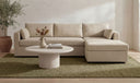 Burrow Sleeper Sectional With Storage Chaise Sand Right