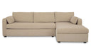 Burrow Sleeper Sectional With Storage Chaise Sand Right