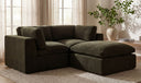 Cates Ottoman Dark Green
