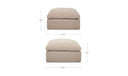 Cates Ottoman Pebble