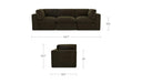 Cates Modular Sofa Dark Green