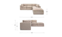 Cates Dream Modular Sectional Pebble