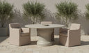 Lydia Outdoor Slipcover Dining Chair Light Brown
