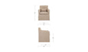 Lydia Outdoor Slipcover Dining Chair Light Brown