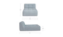 Sunseeker Outdoor Chaise Light Blue