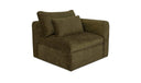 Swift Right Arm Facing Chair Dark Green