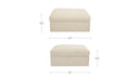 Swift Storage Ottoman Light Beige