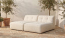 Sunseeker 2 Piece Outdoor Sun Lounger Brown Stripe