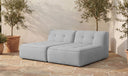 Sunseeker 2 Piece Outdoor Sun Lounger Light Blue