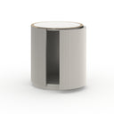 Love Round End Table - Matte Pearl