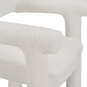 Walbrook - Modern Off-White Fabric + Gold Dining Chair