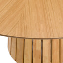 Weiss - Mid-Century Modern Natural Oak Round Dining Table