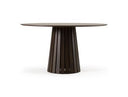 Weiss - Mid-Century Modern Wenge Round Dining Table