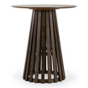 Weiss - Mid-Century Modern Wenge Round Bar Table