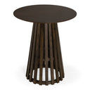 Weiss - Mid-Century Modern Wenge Round Bar Table