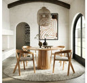 Truman - Mid-Century Modern Grey + Natural Oak Bar Chair (Set of 2)