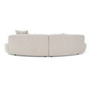 Weldon - Modern Grey Fabric Curved Sectional Sofa