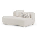 Weldon - Modern Off-White Fabric Curved Sectional Sofa