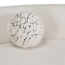 Weldon - Modern Off-White Fabric Curved Sectional Sofa