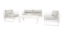 Wharf - Outdoor Light Grey and White Sofa Set
