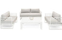 Wharf - Outdoor Light Grey and White Sofa Set