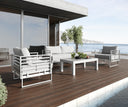 Wharf - Outdoor Light Grey and White Sofa Set