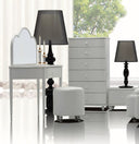 Whelk Modern White Vanity Table