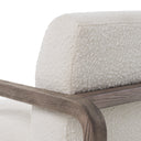 Wilber - Modern Off-White Fabric + Grey Wood Accent Chair