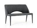 Katrina - Modern Green Fabric Bench