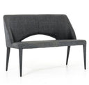 Williamette Mid-Century Dark Grey Fabric Bar Stool