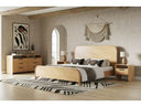 Dresden - Modern Natural Acacia 1-Drawer Nightstand Bedroom Set