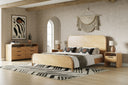 Dresden - Modern Natural Acacia 1-Drawer Nightstand Bedroom Set