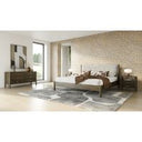 Carolina - Modern Grey Fabric + Wenge Bedroom Set