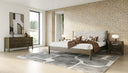 Carolina - Modern Grey Fabric + Wenge Bedroom Set
