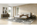 Carolina - Modern Grey Fabric + Wenge Bedroom Set