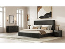 Fields - Modern Black Acacia Bedroom Set