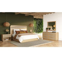 Gavin - Modern Natural Ash + Rattan Bed